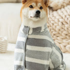DogDeluxe · Streifen-Hundebademantel