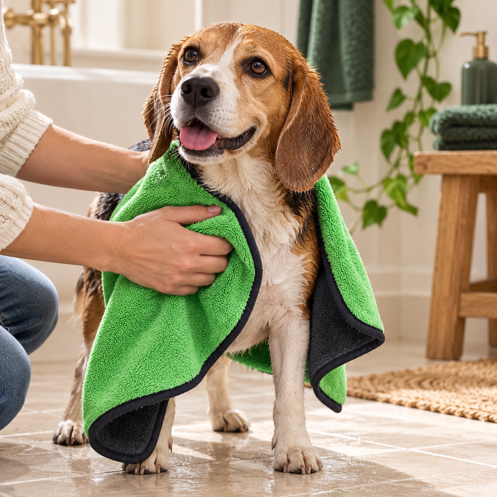 DogDeluxe · Premium-Mikrofaserhandtuch